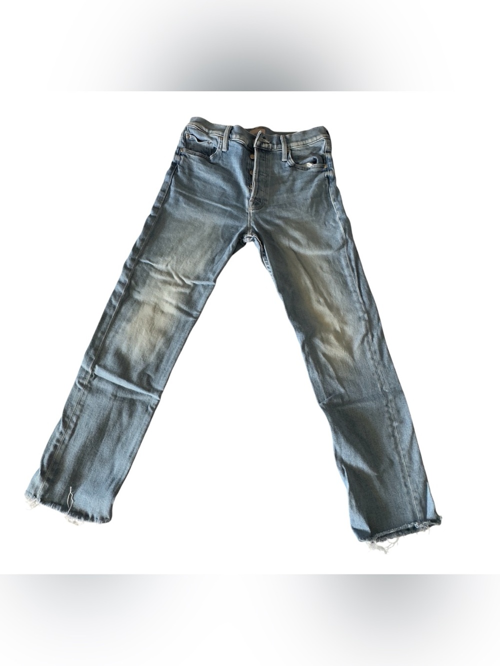 MOTHER Denim Jeans - The Tomcat Ankle Fray in The Kitty Corner wash